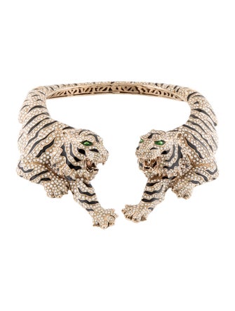Roberto Cavalli Crystal Tiger Necklace