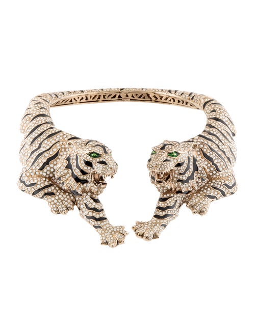 Roberto Cavalli Crystal Tiger Necklace