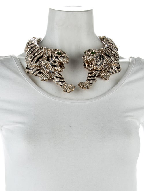 Roberto Cavalli Crystal Tiger Necklace