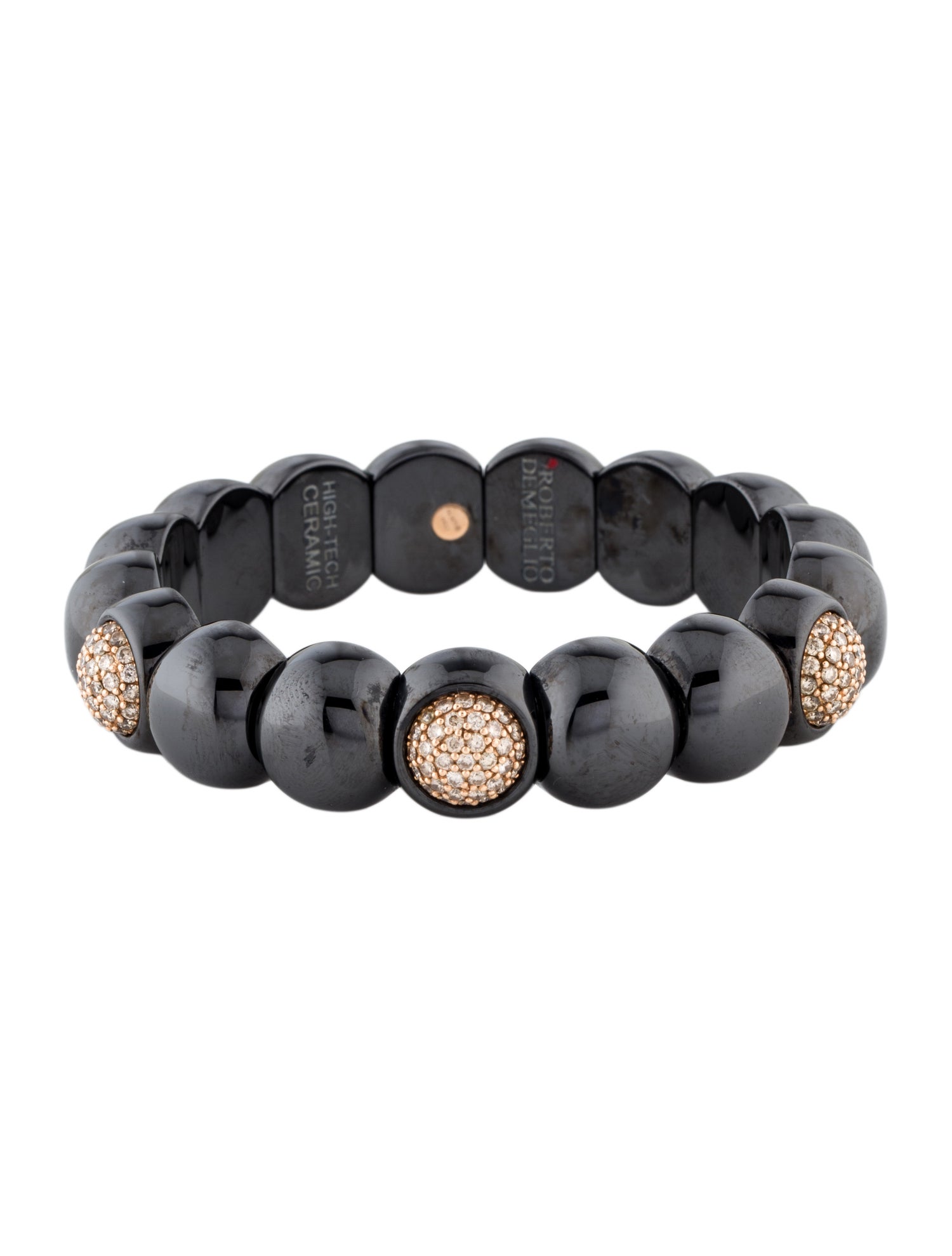 Roberto Demeglio 18K 1.05ctw Diamond & Ceramic Dama Bracelet