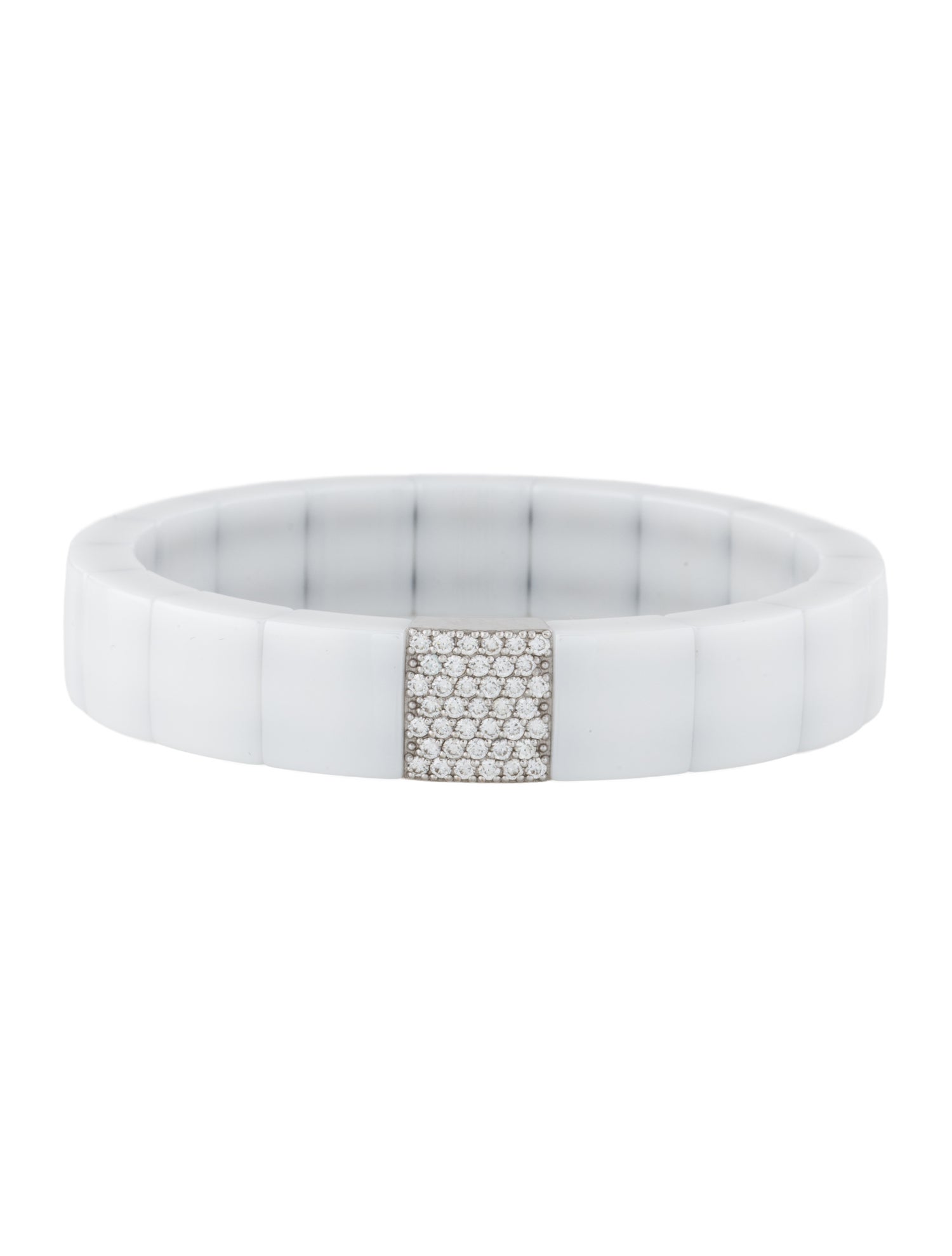 Roberto Demeglio 18K Ceramic & Diamond Domino Bracelet