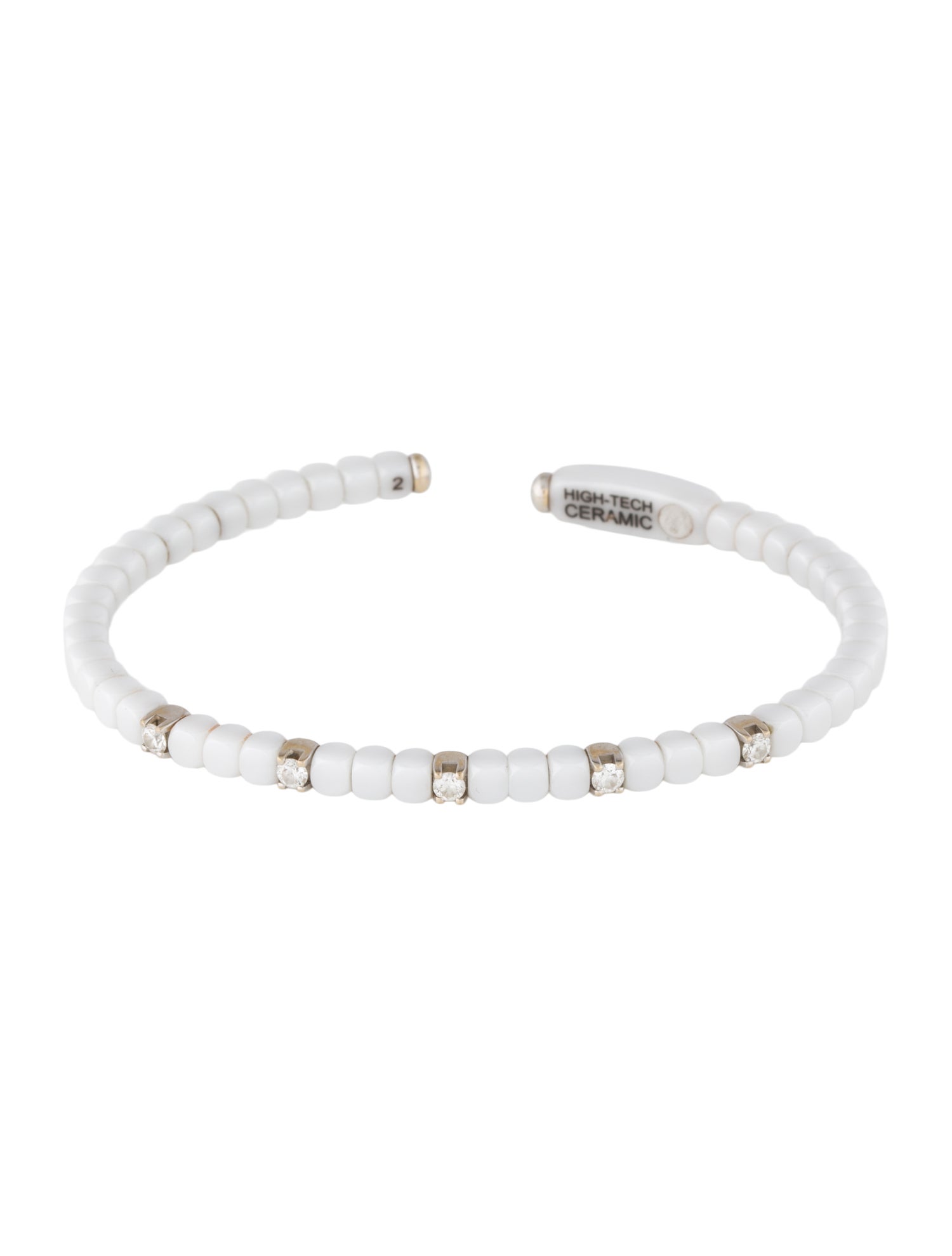 Roberto Demeglio 18K Diamond Ceramic Dado Cuff