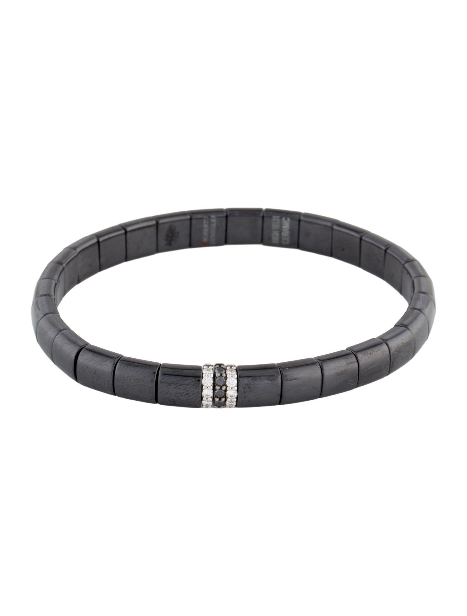 Roberto Demeglio Diamond & Ceramic Demeglio Stretch Bracelet