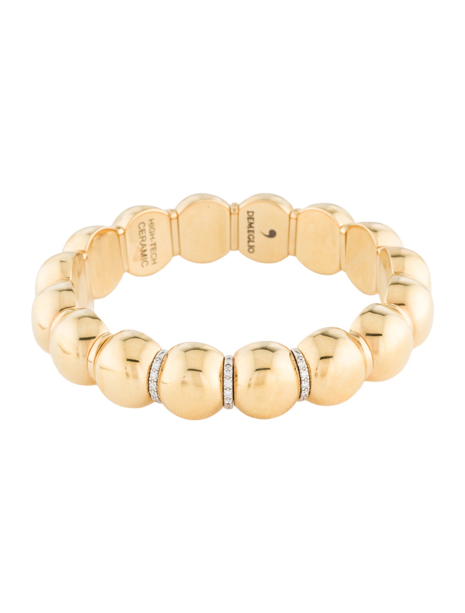 Roberto Demeglio 18K Diamond & Ceramic Aura Bracelet