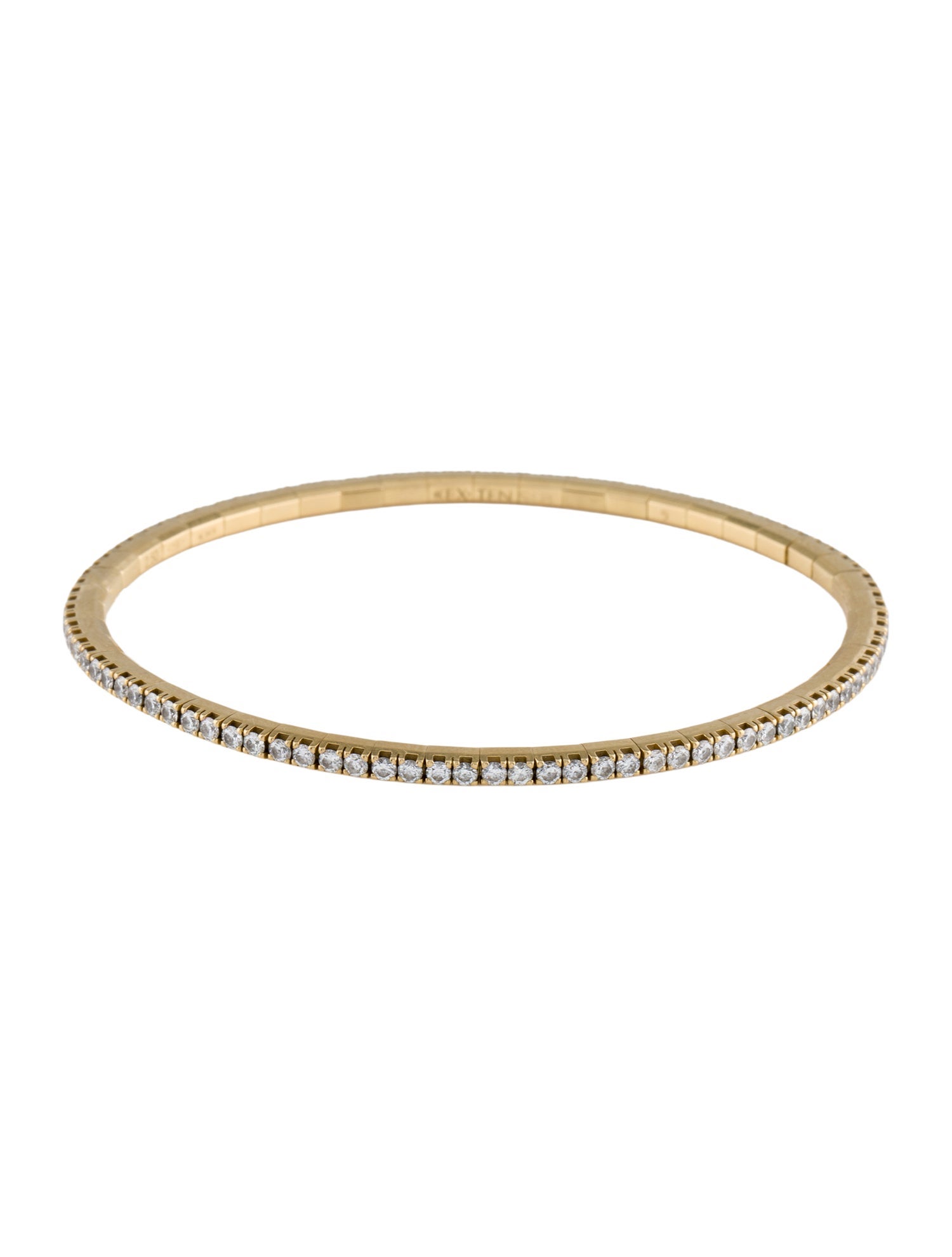 Roberto Demeglio 18K 2.50ctw Diamond Extensible Stretch Tennis Bracelet