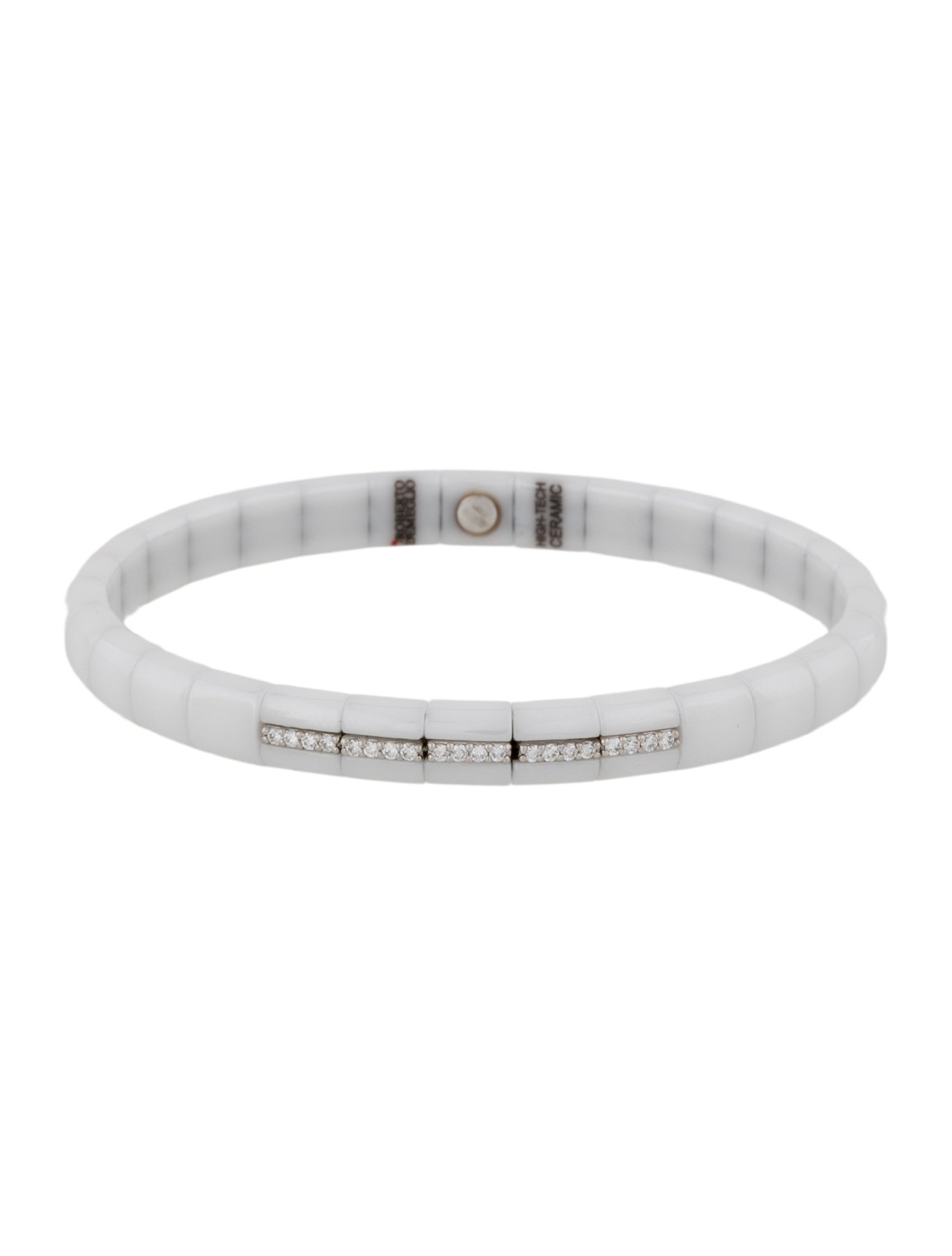 Roberto Demeglio Diamond Ceramic Stretch Bracelet