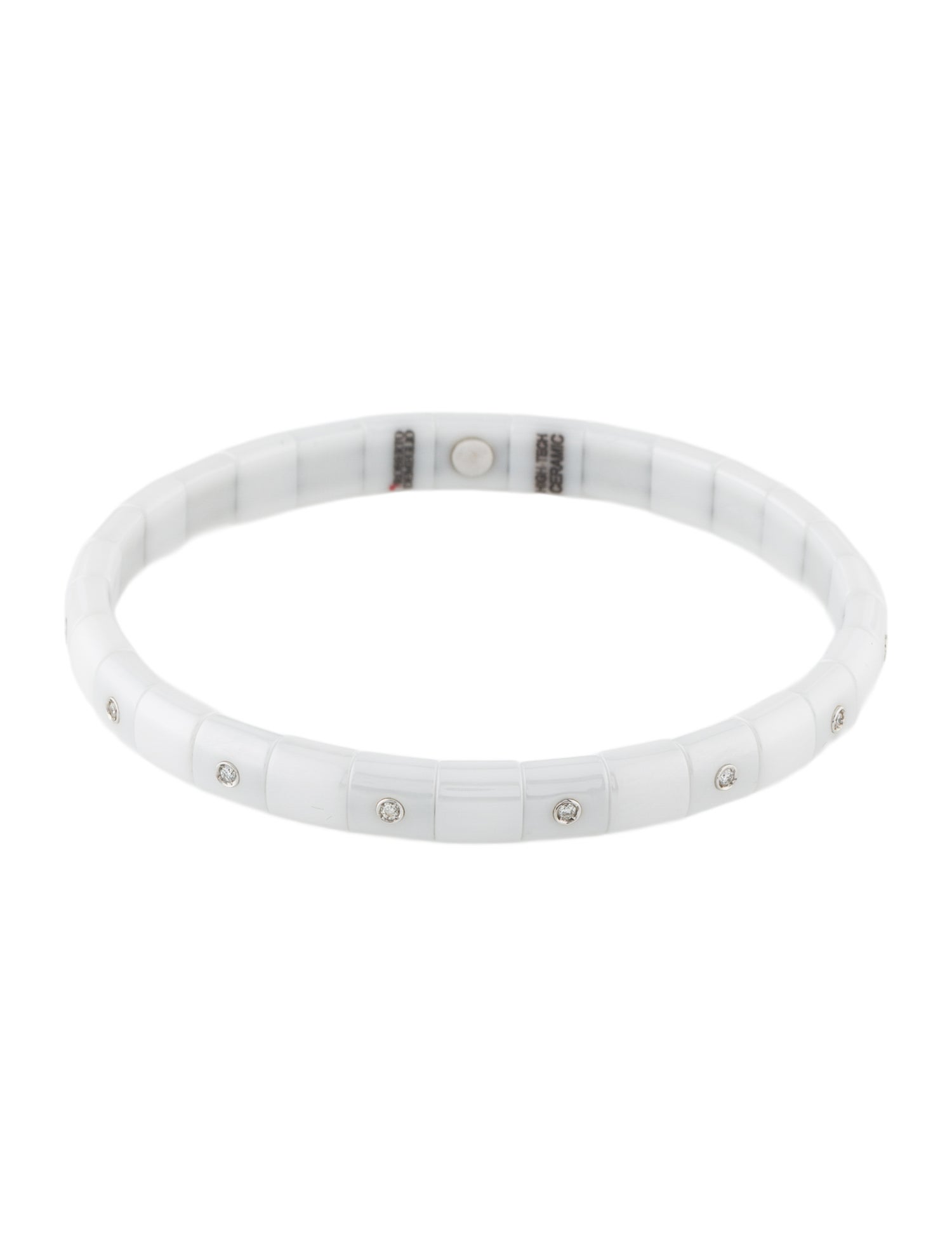 Roberto Demeglio 18K Diamond & Ceramic Pura Stretch Bracelet