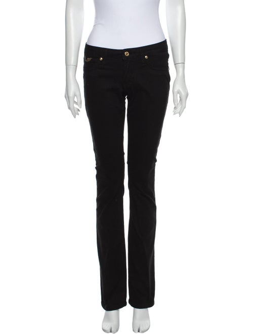 Robin's Jeans Low-Rise Straight Leg Jeans Black