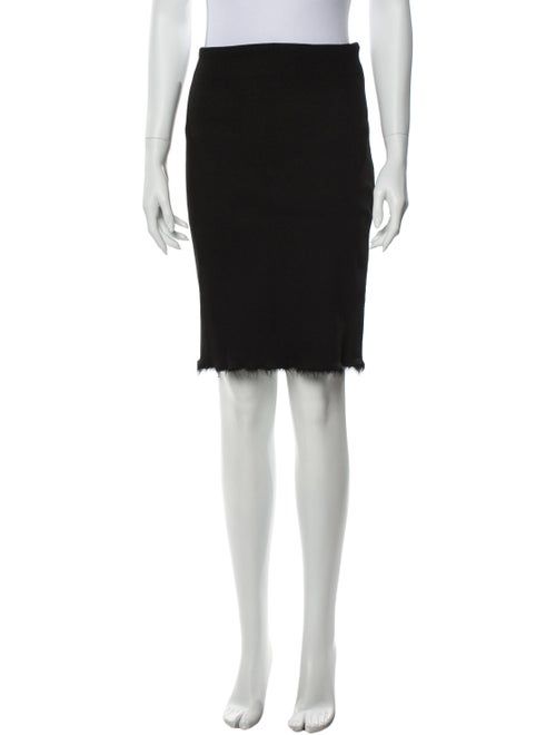 Rochas Knee-Length Skirt Black