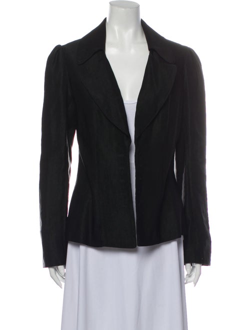 Rochas Linen Blazer Black