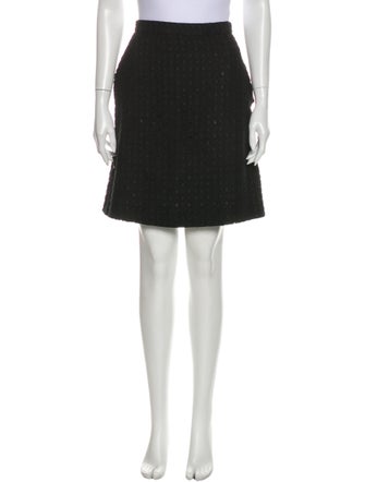 Rochas Eyelet Trim Knee-Length Skirt
