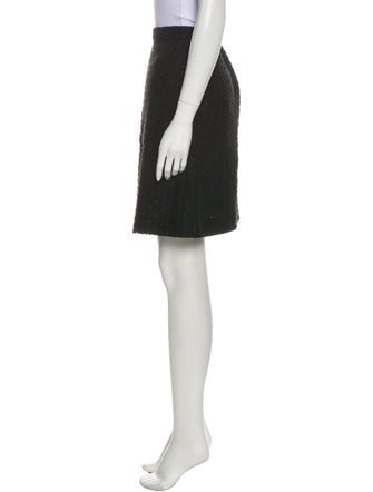 Rochas Eyelet Trim Knee-Length Skirt