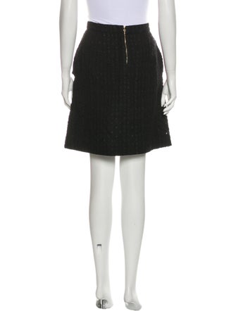 Rochas Eyelet Trim Knee-Length Skirt