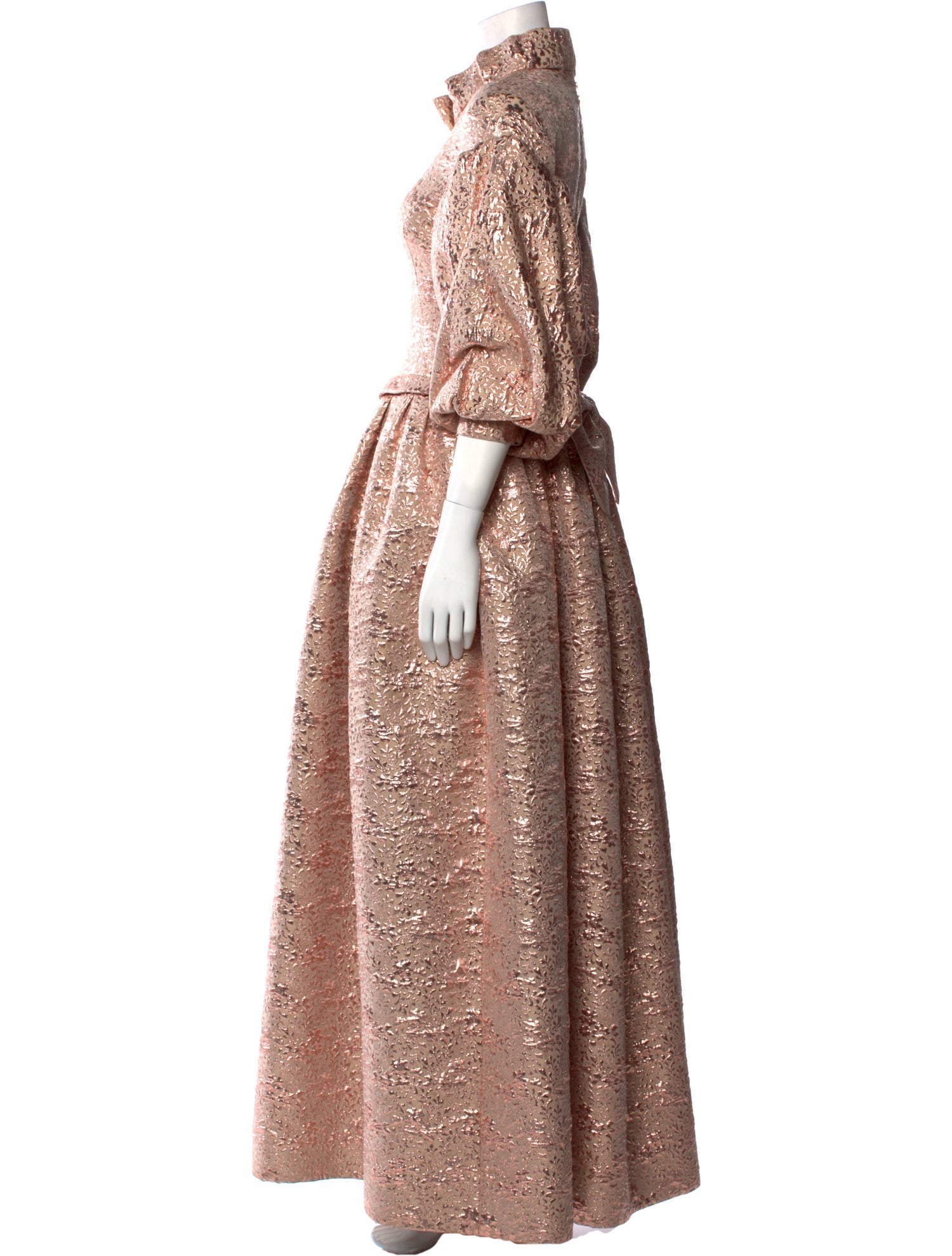 Rochas Mock Neck Long Dress