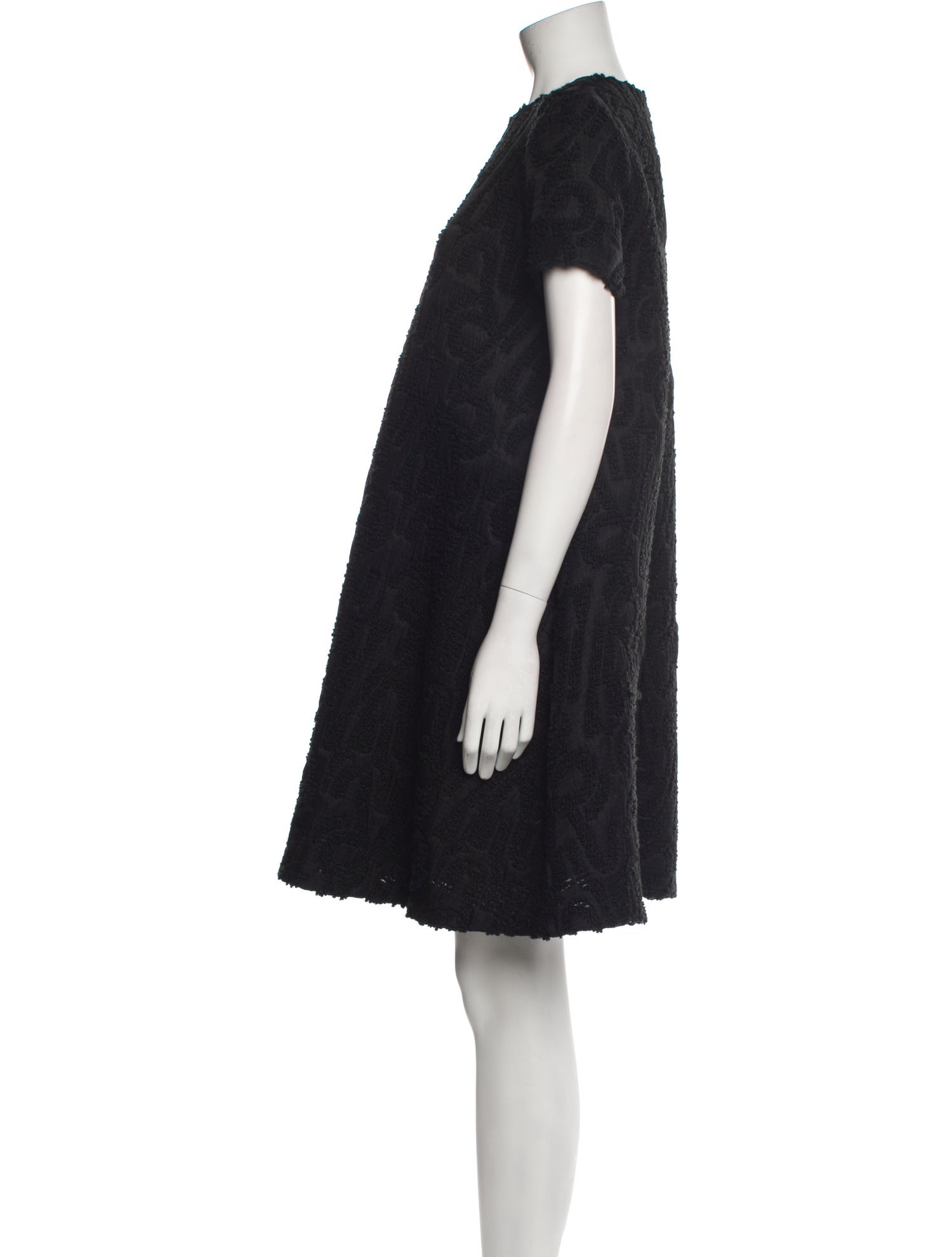 Rochas Scoop Neck Knee-Length Dress