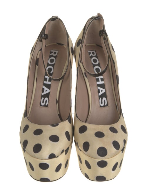 Rochas Canvas Printed Pumps