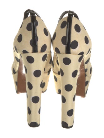 Rochas Canvas Printed Pumps