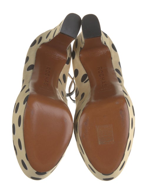 Rochas Canvas Printed Pumps