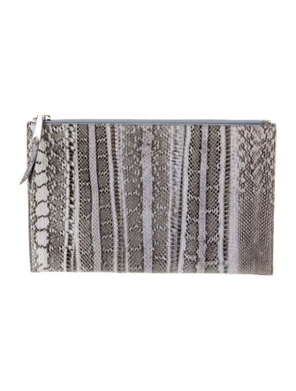 Rochas Snakeskin Clutch