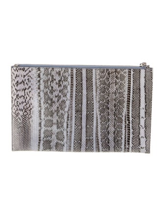 Rochas Snakeskin Clutch