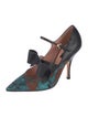 Rochas Leather Printed D'Orsay Pumps