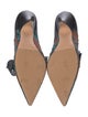 Rochas Leather Printed D'Orsay Pumps