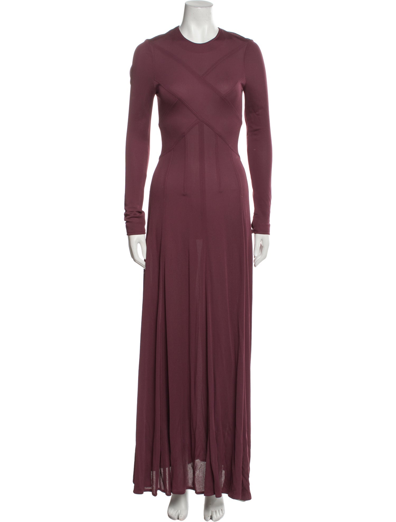 Rochas Crew Neck Long Dress