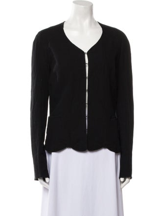 Rochas V-Neck Long Sleeve Blouse