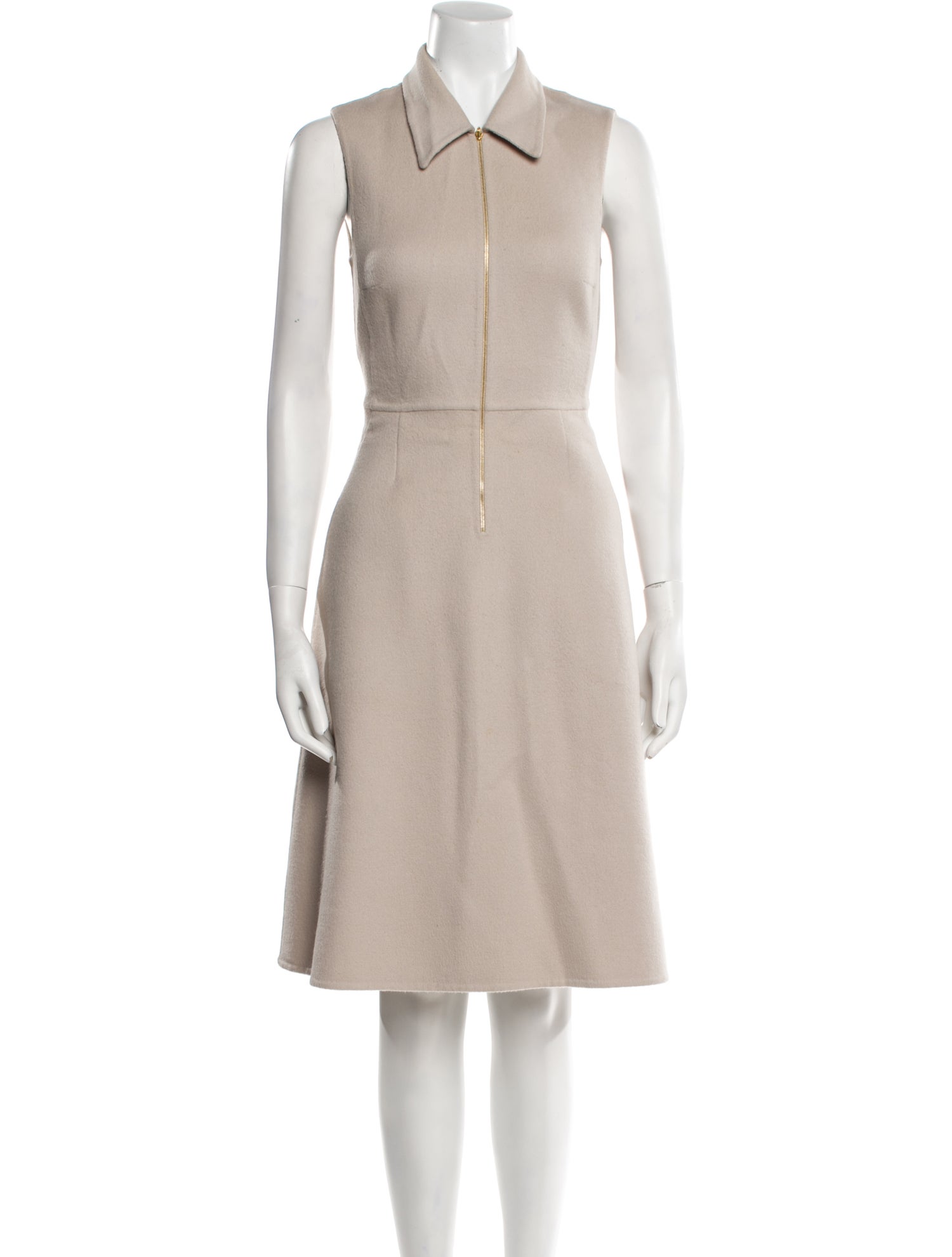 Rochas Virgin Wool Knee-Length Dress