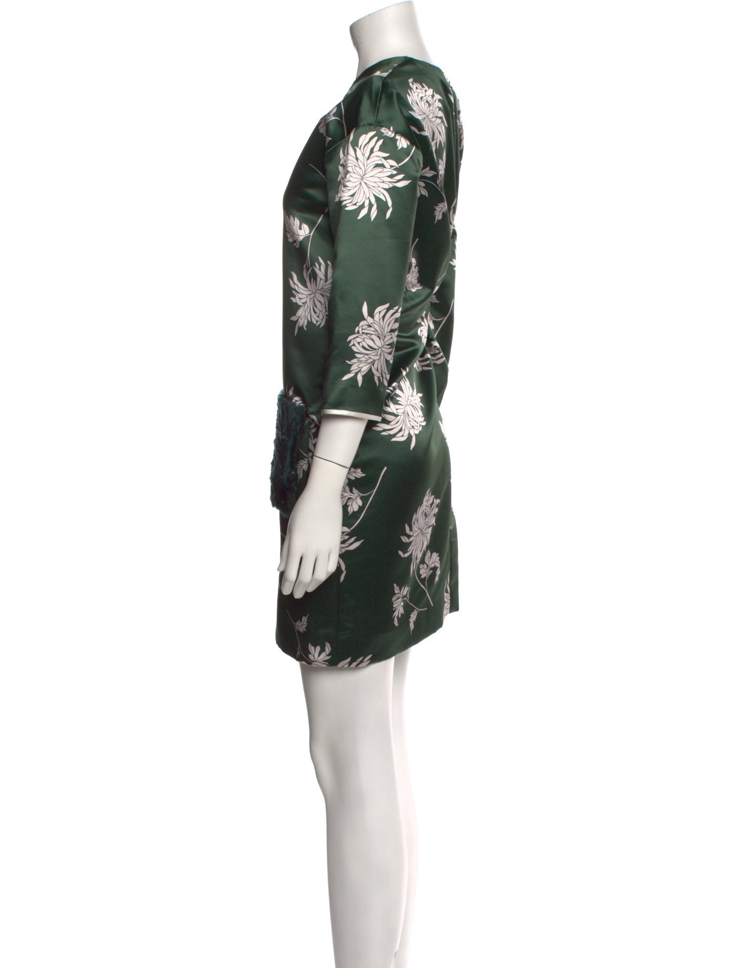 Rochas Floral Print Mini Dress