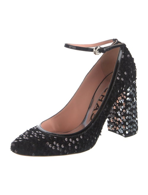 Rochas Sequin Embellishments Pumps