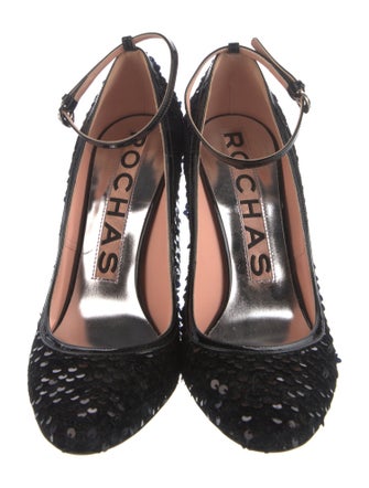 Rochas Sequin Embellishments Pumps