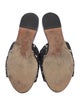 Rochas Lace Pattern Crochet Trim Slides