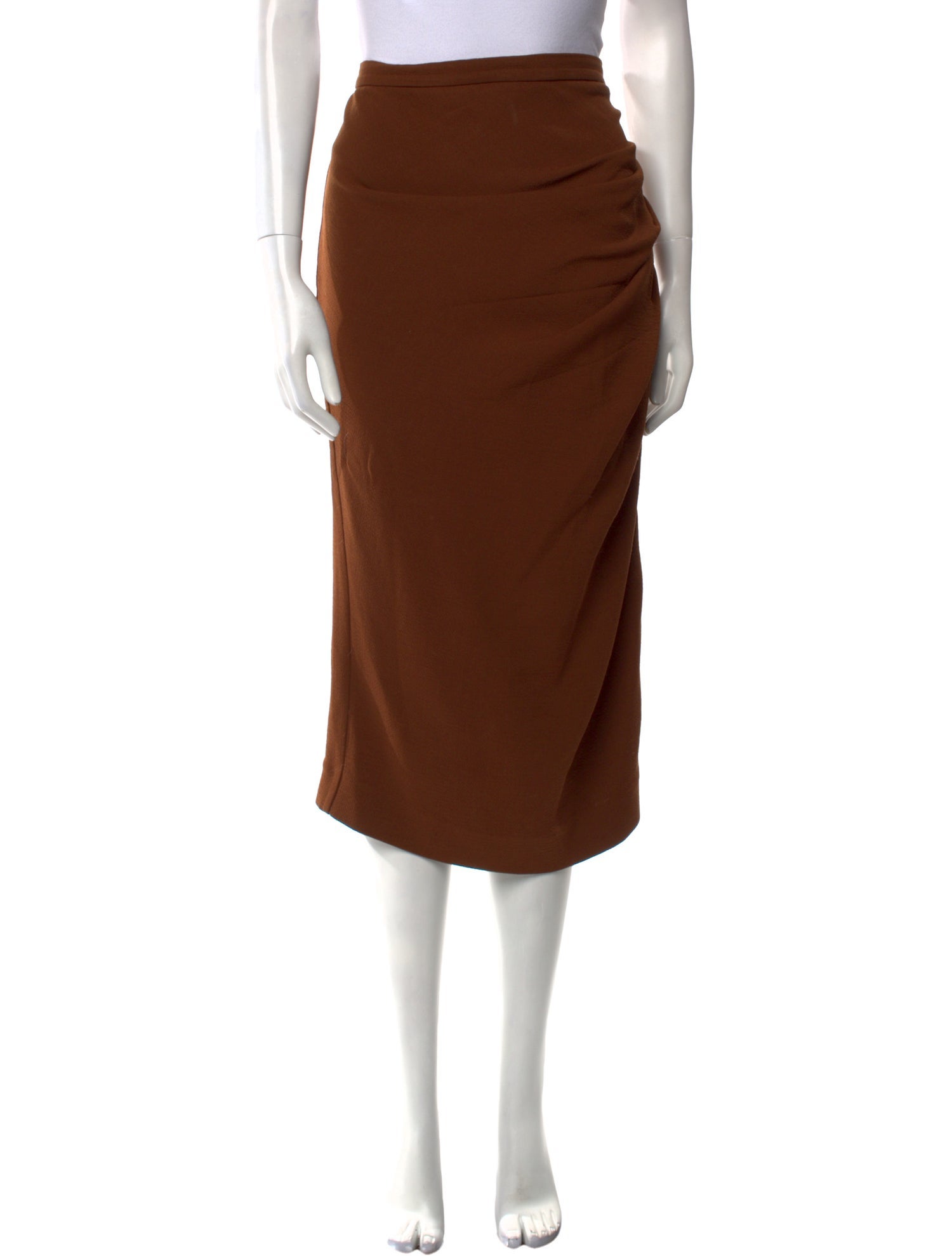 Rochas Virgin Wool Midi Length Skirt