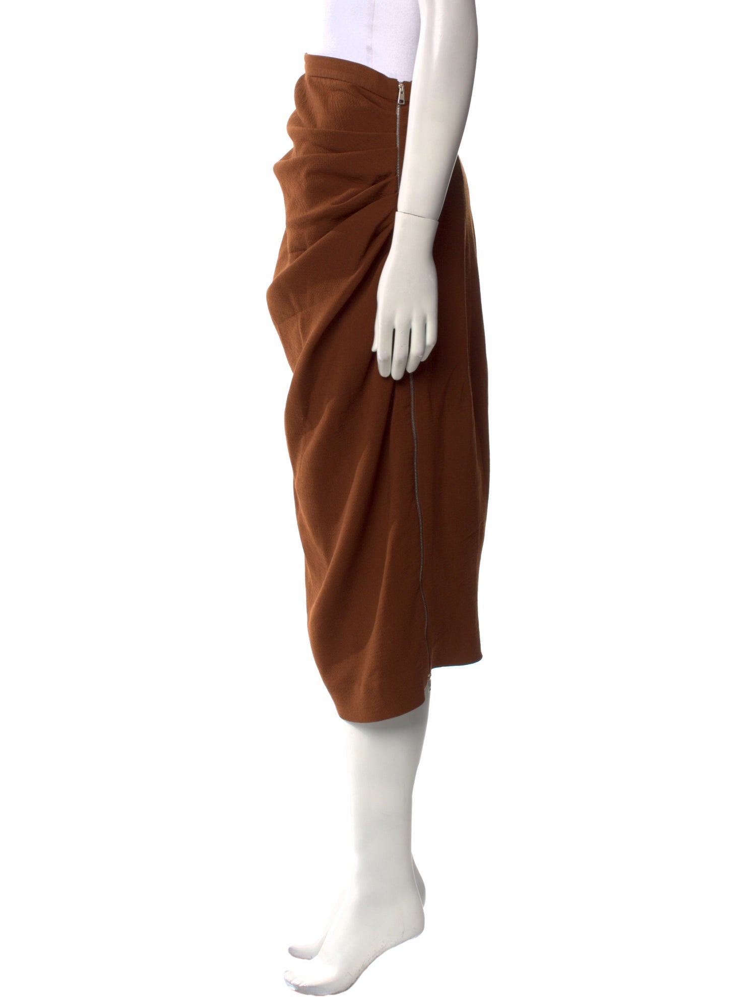 Rochas Virgin Wool Midi Length Skirt