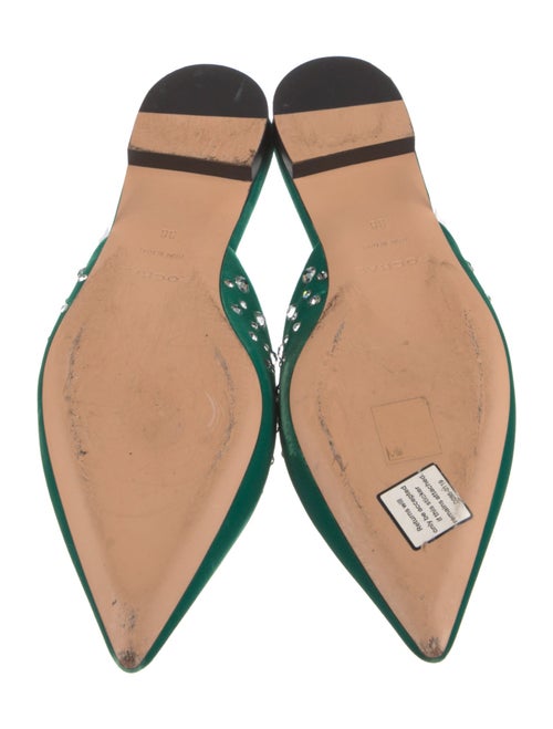 Rochas Velvet Crystal Embellishments Mules