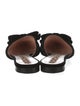 Rochas Velvet Bow Accents Mules