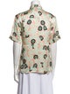 Rochas Silk Printed Button-Up Top