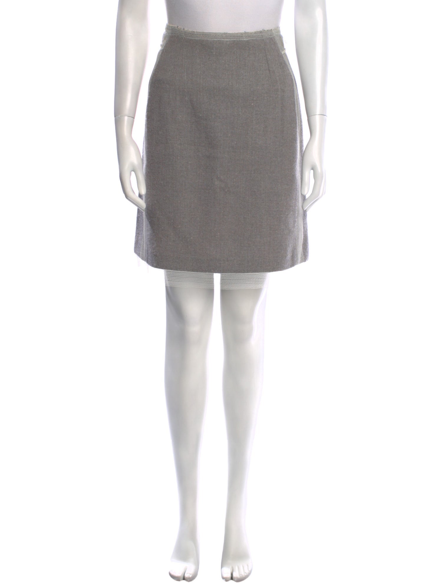 Rochas Wool Knee-Length Skirt
