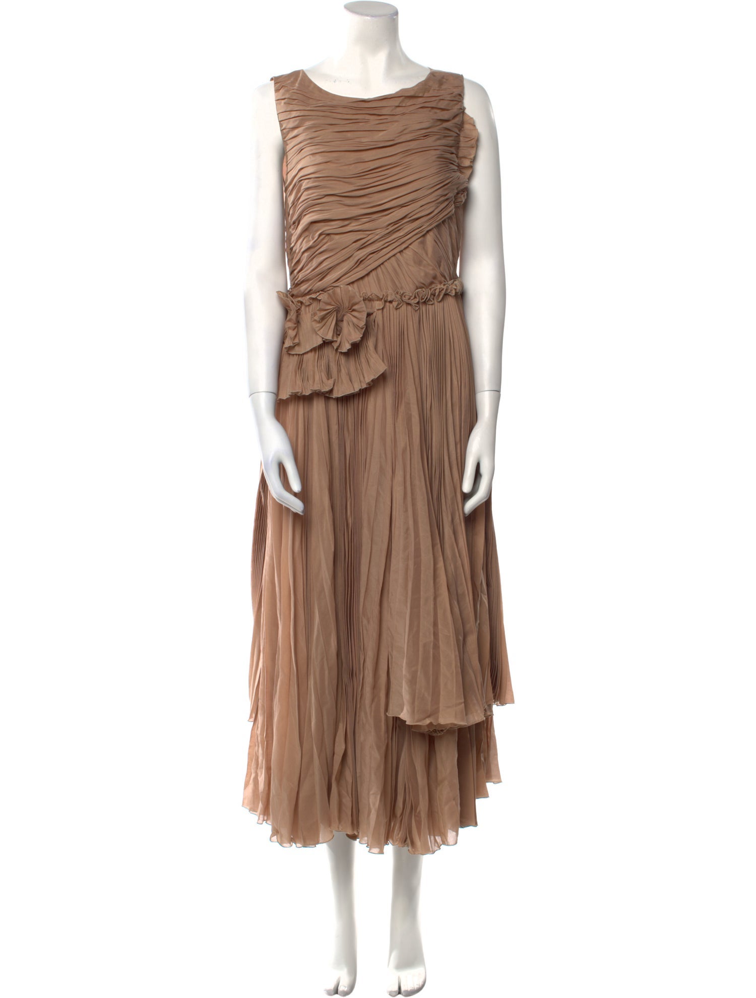 Rochas Crew Neck Long Dress