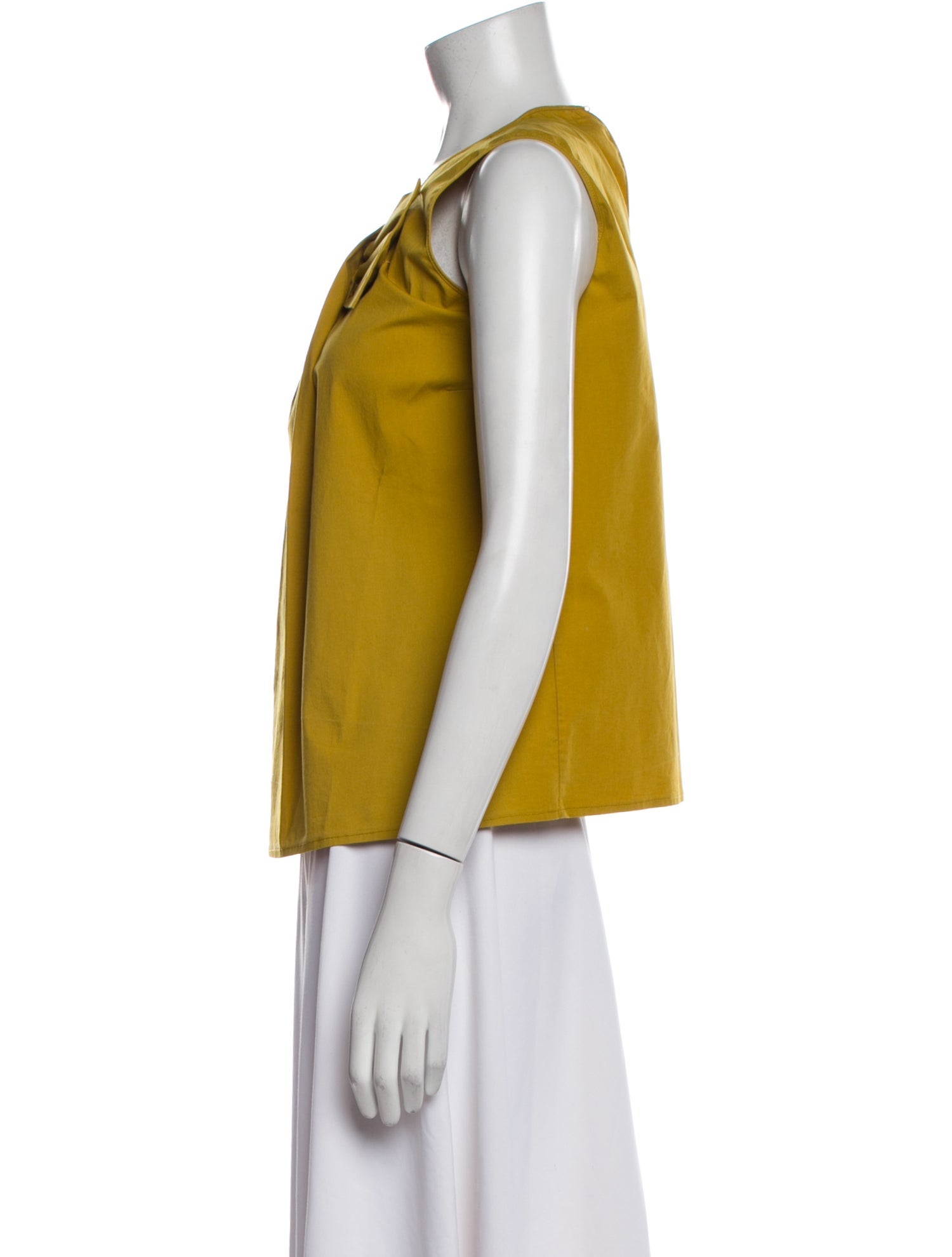 Rochas Crew Neck Sleeveless Blouse