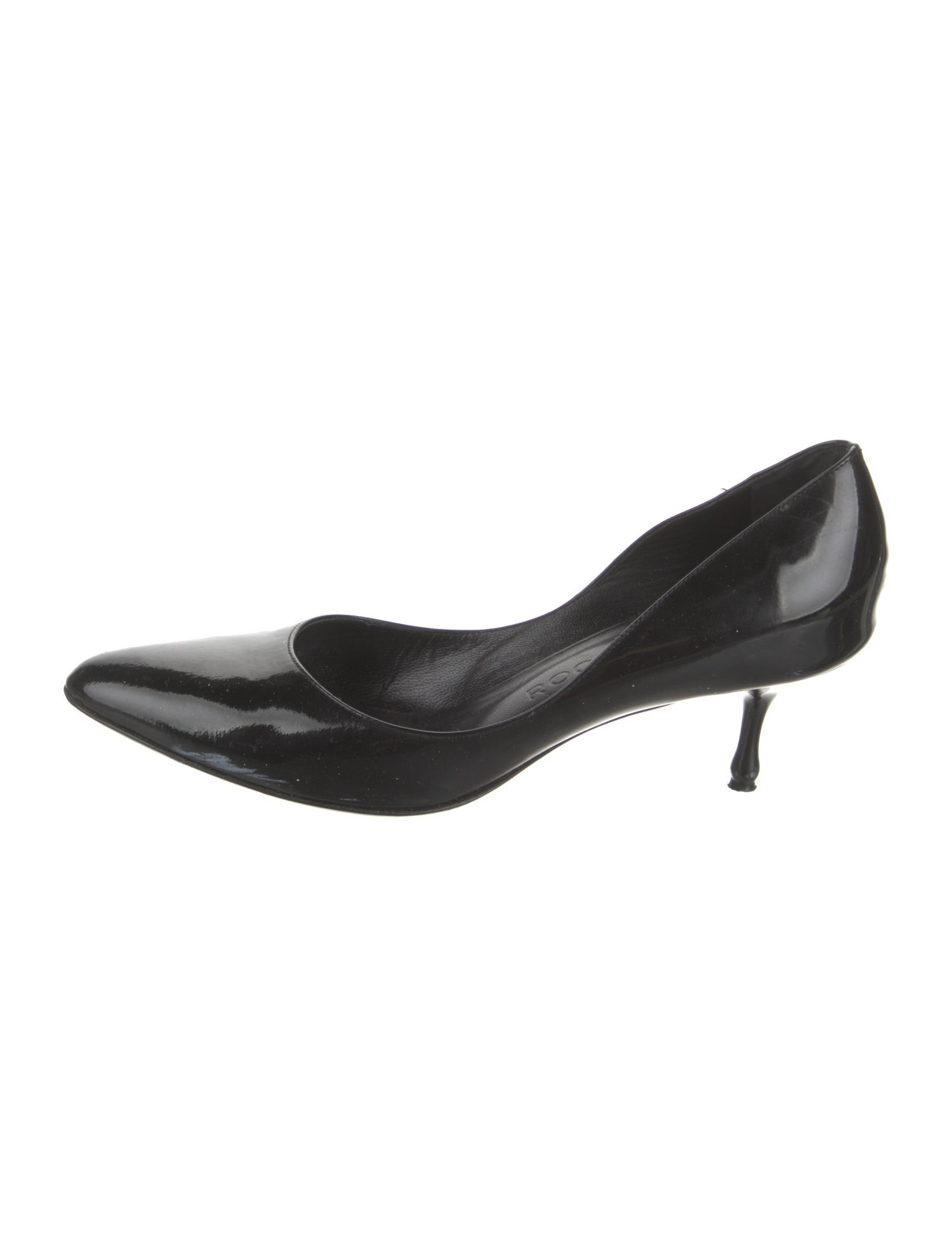 Rochas Patent Leather D'Orsay Pumps
