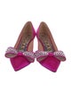 Rochas Satin Bow Accents Pumps
