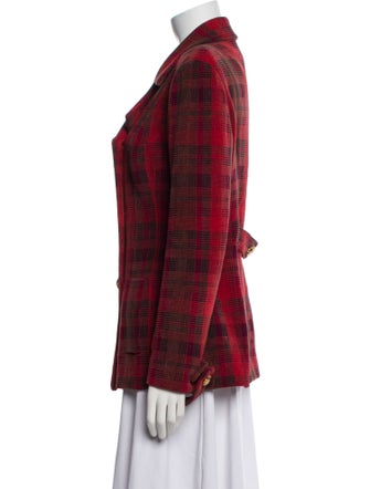 Rochas Plaid Print Blazer