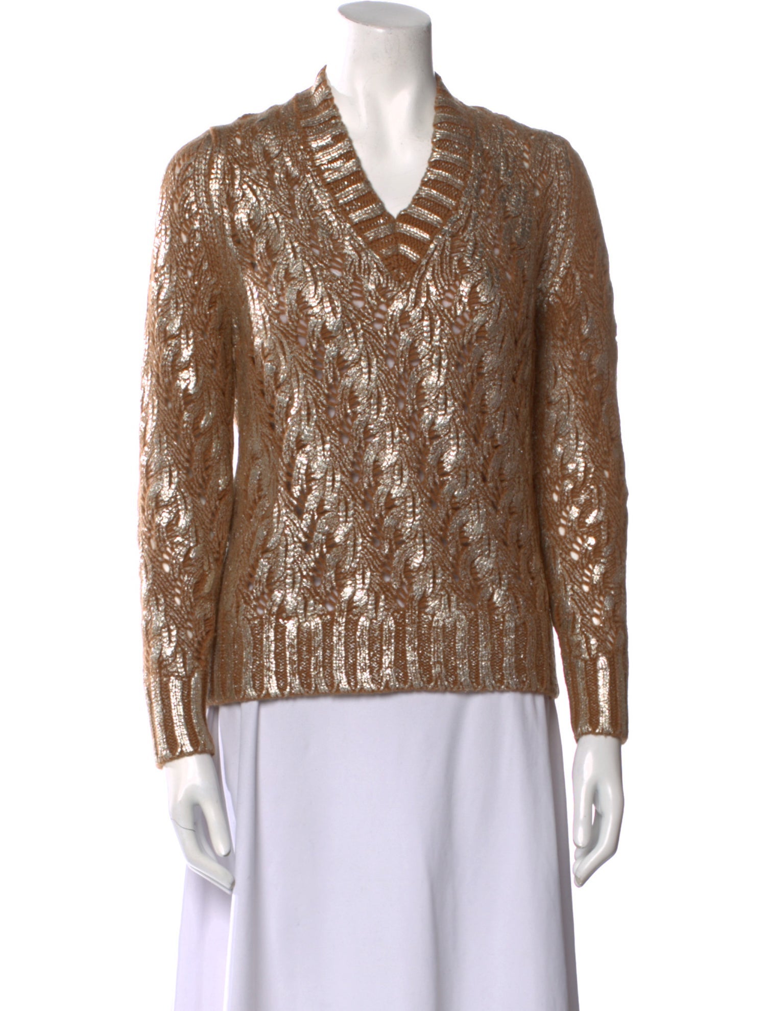 Rochas Wool Patterned Sweater