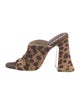Rochas Ponyhair Animal Print Slides