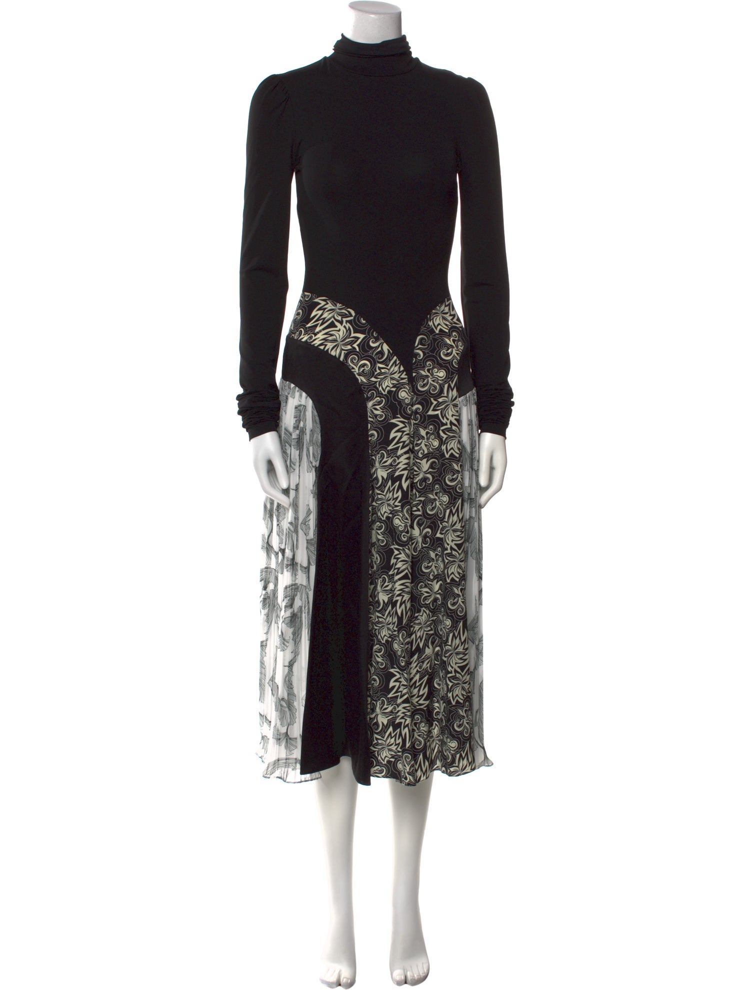 Rochas Turtleneck Long Dress