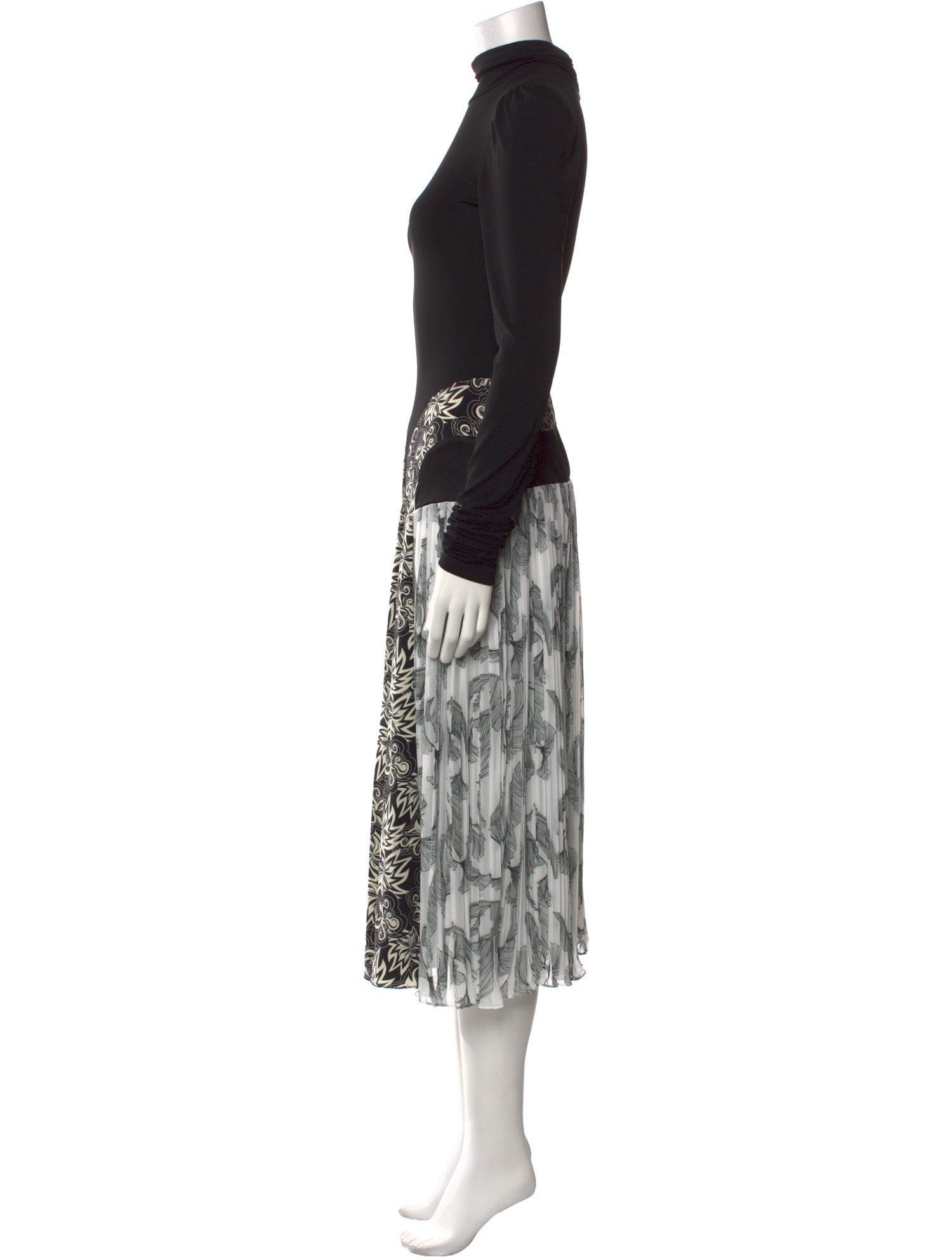 Rochas Turtleneck Long Dress