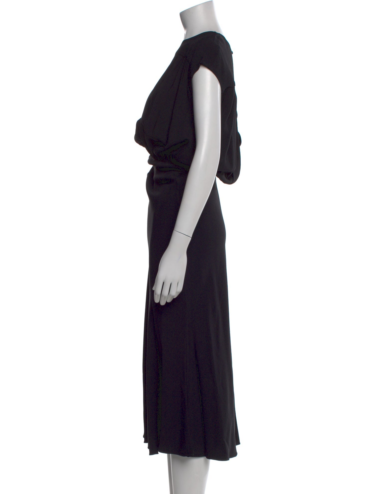 Rochas Crew Neck Long Dress