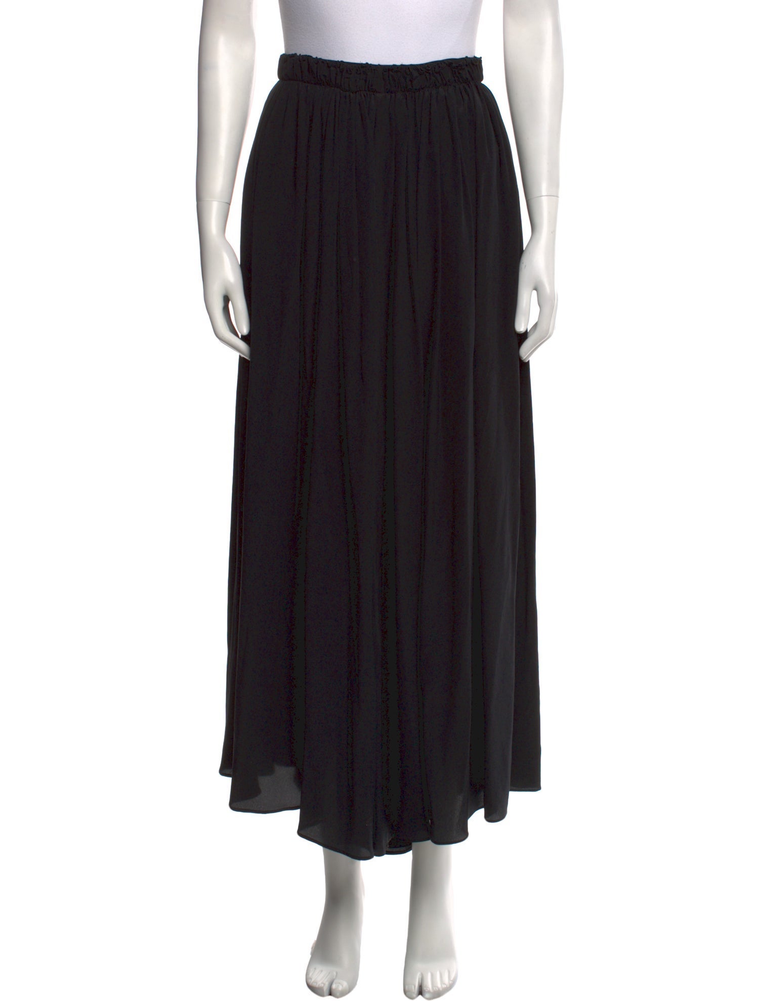 Rochas Silk Midi Length Skirt